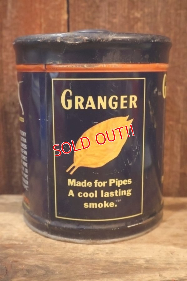 画像2: dp-260401-10 GRANGER 1930's-1940's Pipe Tobacco Tin Can
