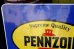 画像11: dp-260401-11 PENNZOIL 1990's W-sided Metal Sign (11)