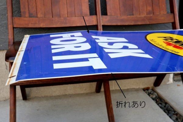 画像14: dp-260401-11 PENNZOIL 1990's W-sided Metal Sign