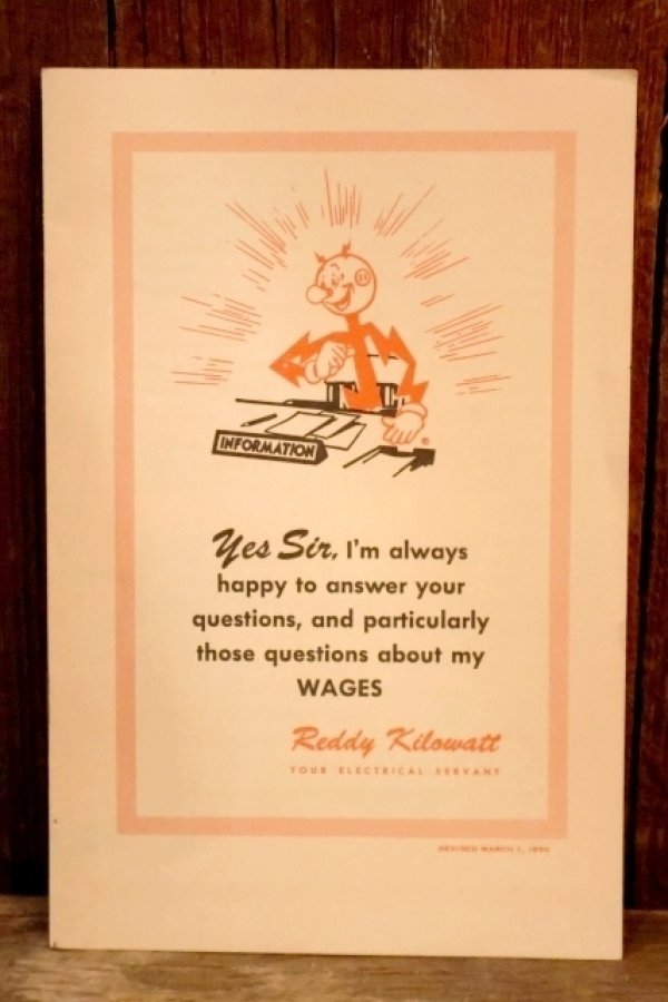 画像1: ct-260401-03 Reddy Kilowatt 1950's Your Electric Servant Booklet