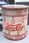 dp-260417-10 PEPSI:COLA 1940's Steel Syrup Can