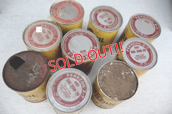 画像17: dp-260417-08 PENNZOIL 1970's ONE U.S. QUART OIL CAN DISPLAY RACK