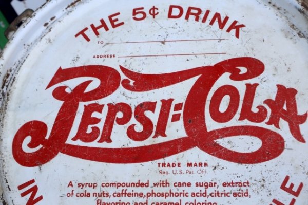 画像9: dp-260417-10 PEPSI:COLA 1940's Steel Syrup Can