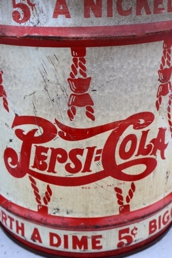 画像3: dp-260417-10 PEPSI:COLA 1940's Steel Syrup Can