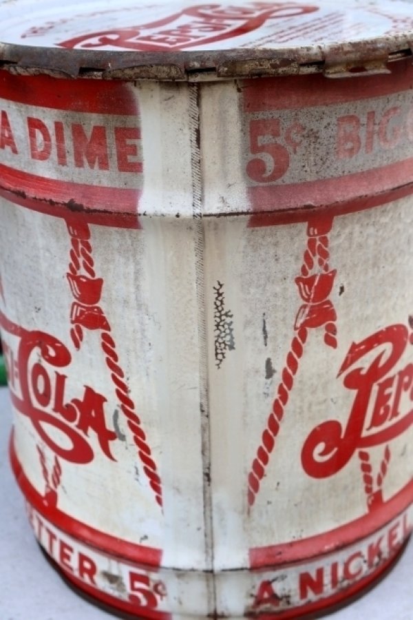 画像5: dp-260417-10 PEPSI:COLA 1940's Steel Syrup Can