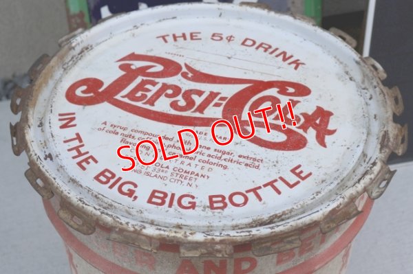 画像8: dp-260417-10 PEPSI:COLA 1940's Steel Syrup Can