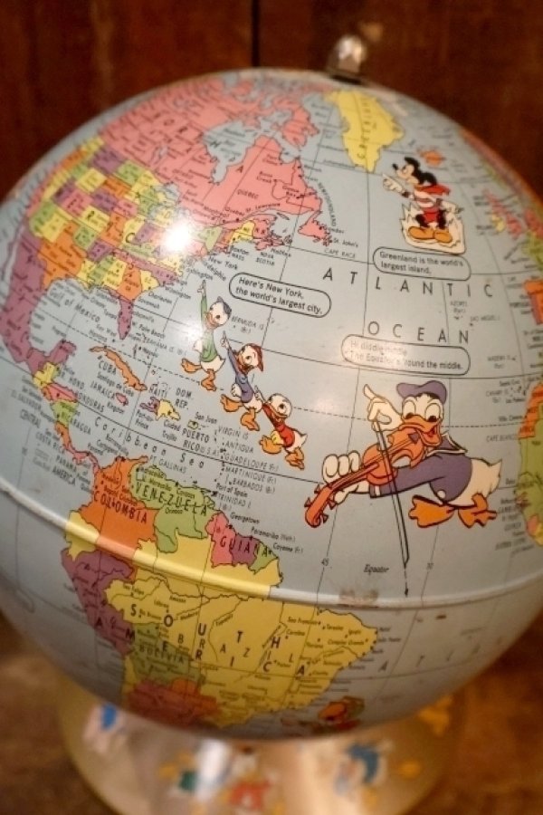 画像4: ct-260417-03 WALT DINSEY 1960's RAND Mc NALLY WORLD GLOBE