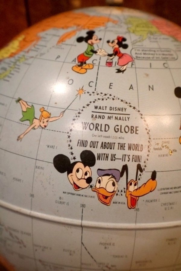 画像2: ct-260417-03 WALT DINSEY 1960's RAND Mc NALLY WORLD GLOBE