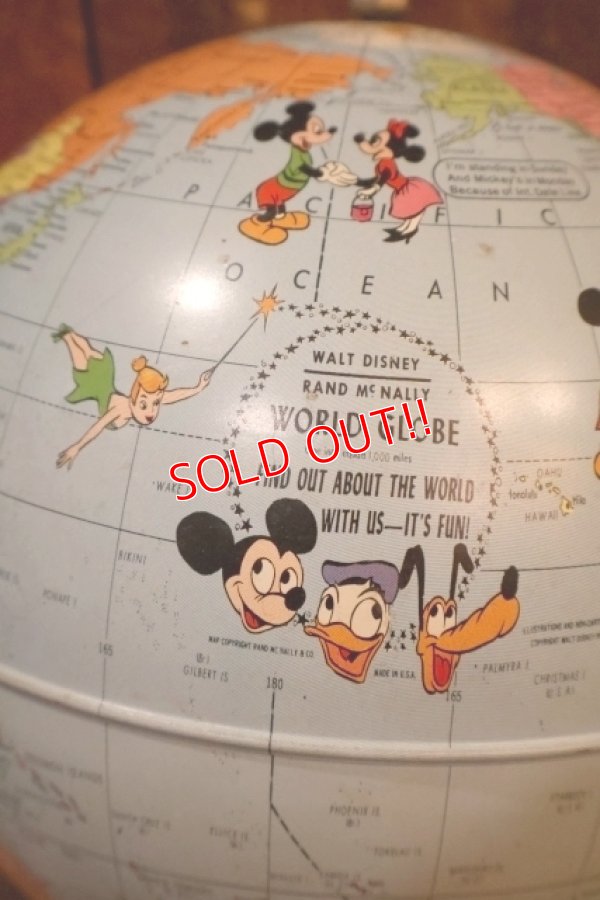 画像2: ct-260417-03 WALT DINSEY 1960's RAND Mc NALLY WORLD GLOBE