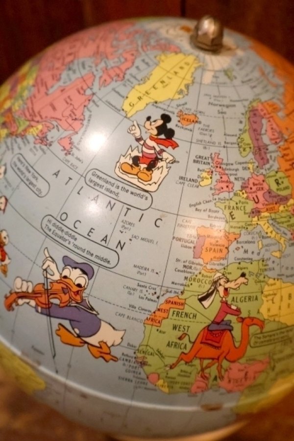 画像5: ct-260417-03 WALT DINSEY 1960's RAND Mc NALLY WORLD GLOBE