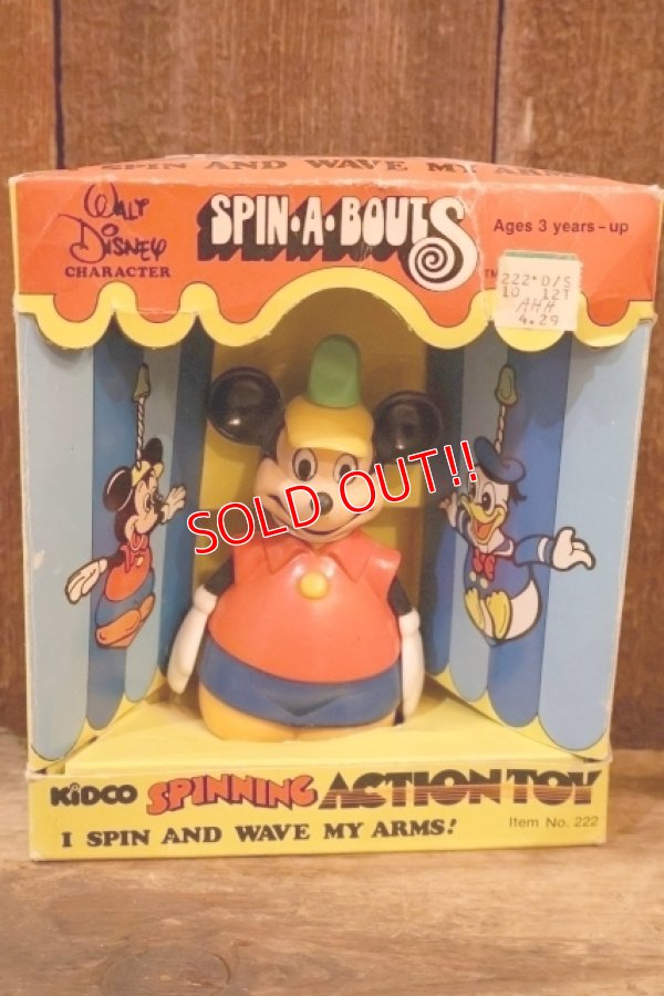 画像1: ct-260325-08 Mickey Mouse / KIDCO 1979 SPIN・A・BOUTS