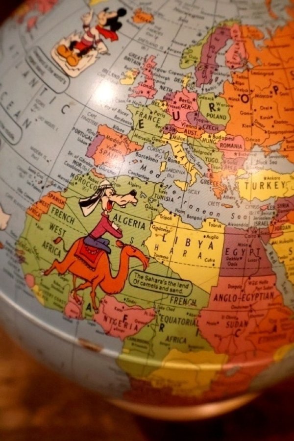 画像6: ct-260417-03 WALT DINSEY 1960's RAND Mc NALLY WORLD GLOBE