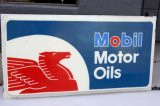 dp-260417-03 【※店頭ピックのみ】Mobil Motor Oils 1980's〜 Plastic Sign