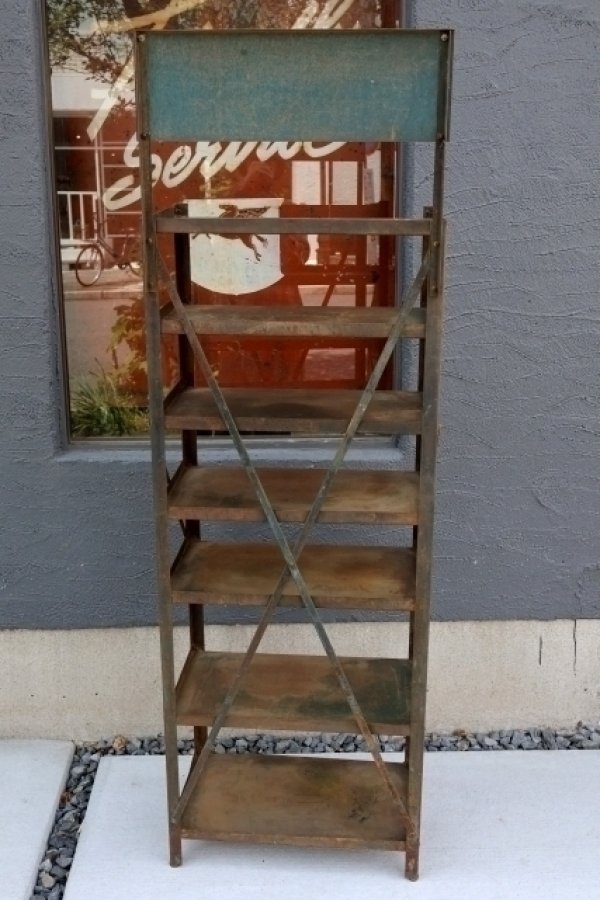 画像14: dp-260417-07 【※店頭ピックのみ】QUAKER STATE MOTOR OIL 1950's METAL DISPLAY SHELF