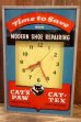 画像11: dp-260401-01 CAT'S PAW CAT-TEX / 1950's Advertising Lighted Clock (11)