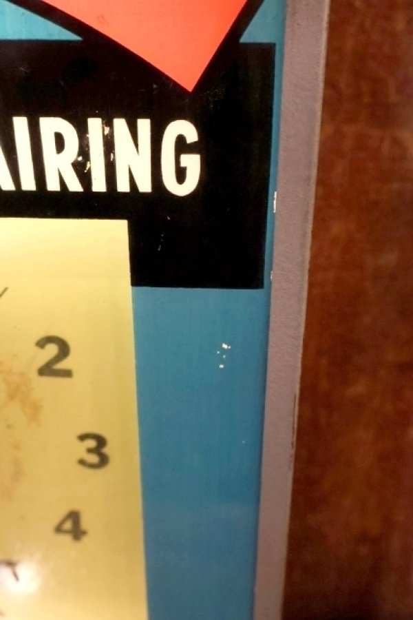 画像4: dp-260401-01 CAT'S PAW CAT-TEX / 1950's Advertising Lighted Clock