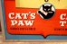 画像12: dp-260401-01 CAT'S PAW CAT-TEX / 1950's Advertising Lighted Clock (12)