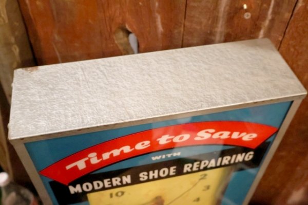 画像16: dp-260401-01 CAT'S PAW CAT-TEX / 1950's Advertising Lighted Clock