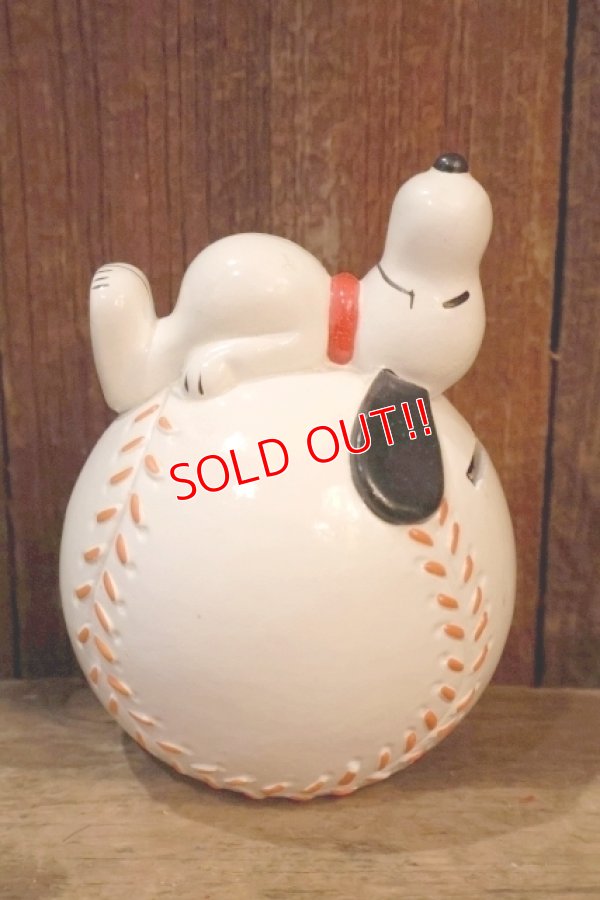 画像1: ct-260325-39 Snoopy / Determined 1976 Bank "Baseball"