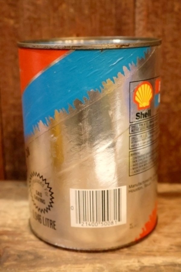 画像5: dp-230901-120 Shell / 1970's〜 FIRE & ICE ONE U.S. QUART MOTOR OIL CAN