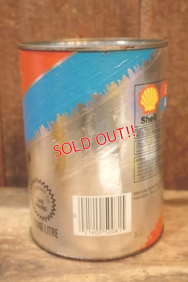 画像5: dp-230901-120 Shell / 1970's〜 FIRE & ICE ONE U.S. QUART MOTOR OIL CAN