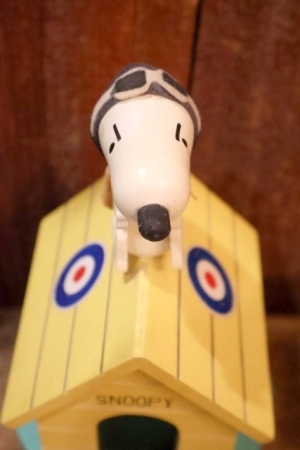 画像3: ct-260401-07 Snoopy / Schmid 1970's Flying Ace Musical Doghouse