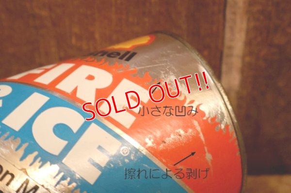 画像3: dp-230901-120 Shell / 1970's〜 FIRE & ICE ONE U.S. QUART MOTOR OIL CAN