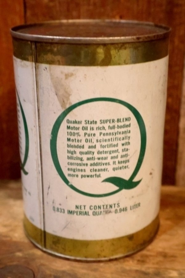 画像4: dp-230901-120 QUAKER STATE 1970's-1980's ONE U.S. QUART MOTOR OIL CAN