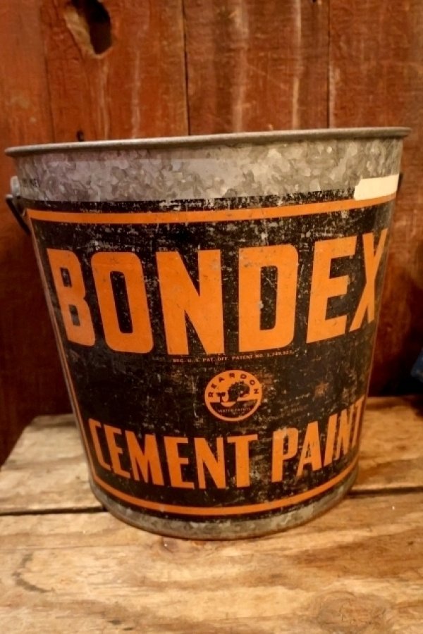 画像1: dp-260424-02 BONDEX CEMENT PAINT / 1950's Galvanized Bucket
