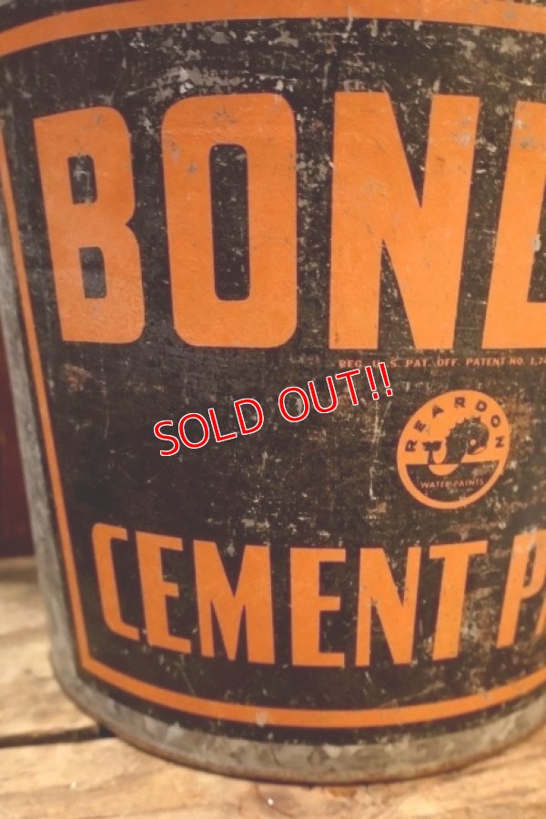 画像2: dp-260424-02 BONDEX CEMENT PAINT / 1950's Galvanized Bucket