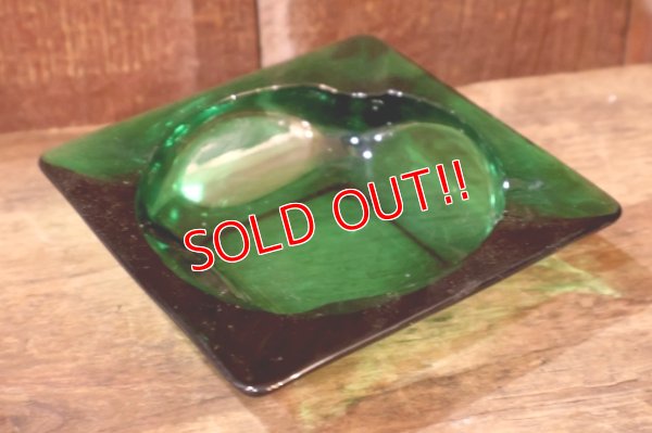画像1: dp-260204-60 Anchor Hocking Forest Green 1950's-1960's Glass Ashtray