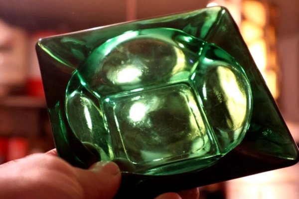 画像5: dp-260204-60 Anchor Hocking Forest Green 1950's-196's Glass Ashtray