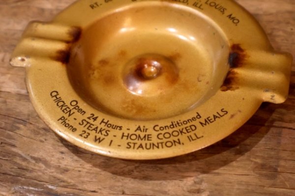 画像3: dp-260204-60 1950's Metal Ashtray "66 TERMINAL CAFE"