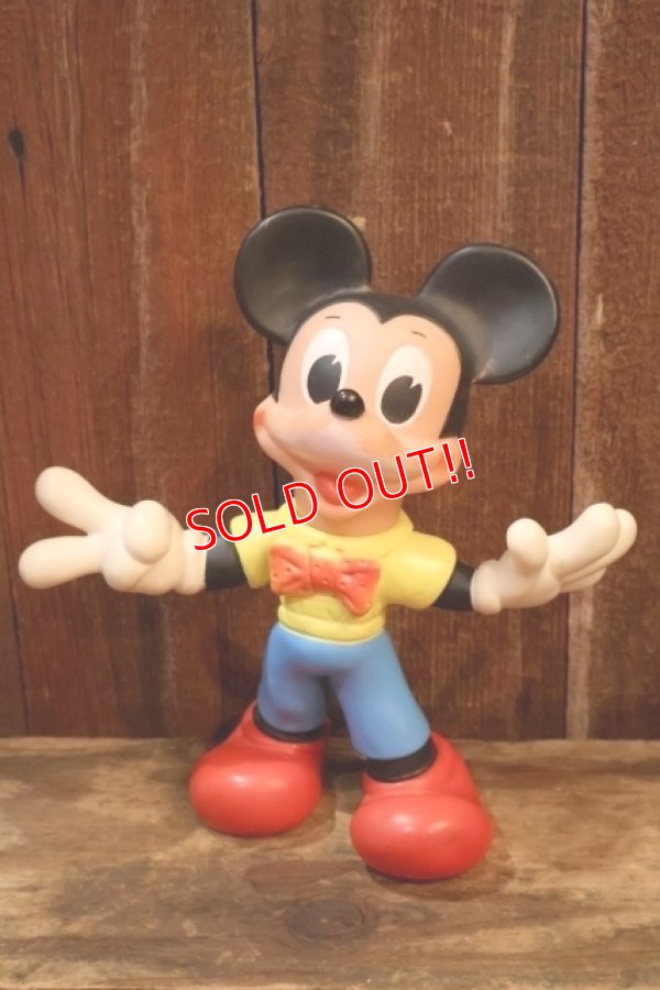 画像1: ct-260303-06 Mickey Mouse / Ledraplastic 1960's Rubber Doll