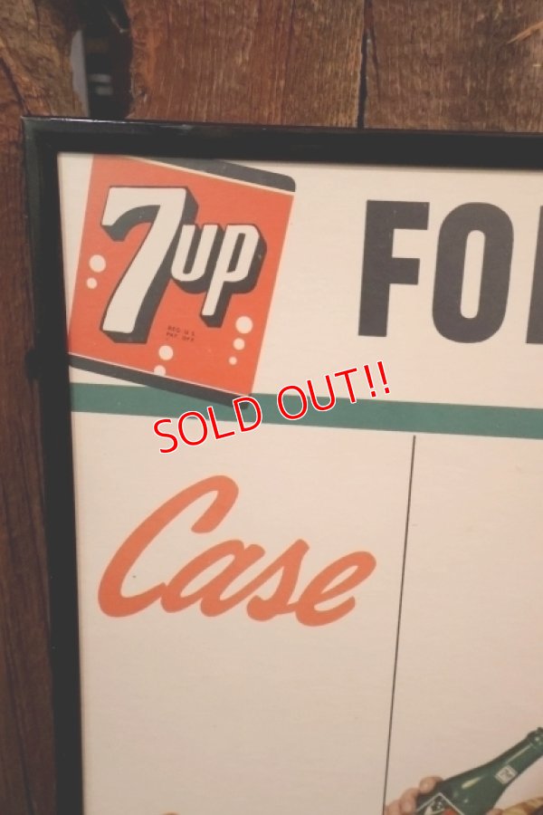 画像2: dp-260204-09 7 Up 1950's Store Display Cardboard Sign