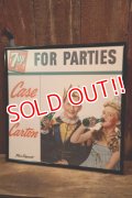dp-260204-09 7 Up 1950's Store Display Cardboard Sign