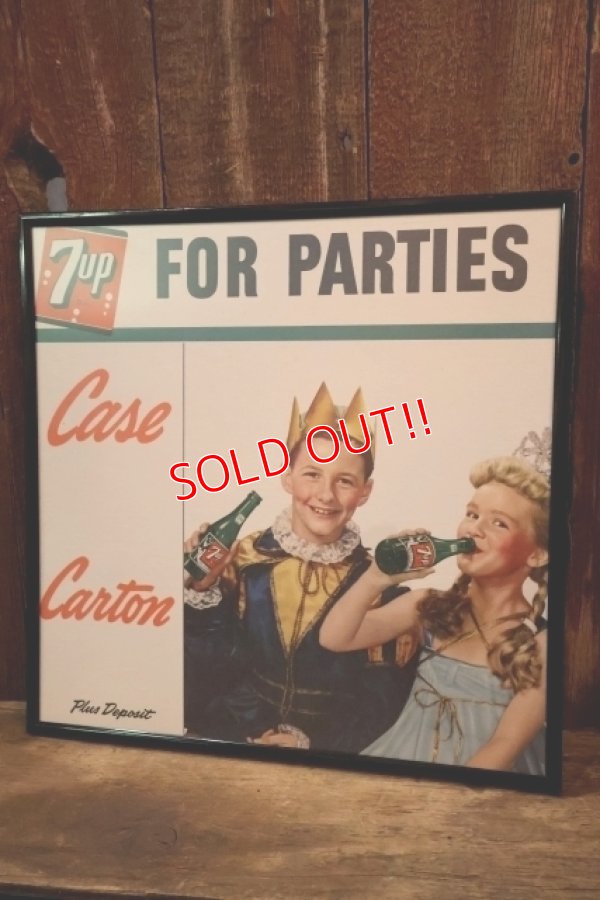 画像1: dp-260204-09 7 Up 1950's Store Display Cardboard Sign