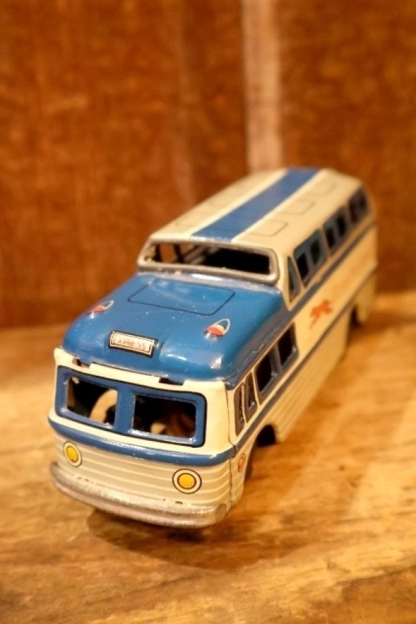 画像2: dp-260325-22 1950's-1960's Greyhound Bus Tin Toy