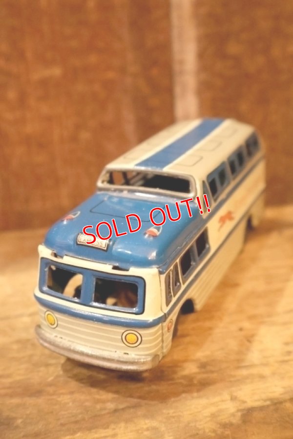 画像2: dp-260325-22 1950's-1960's Greyhound Bus Tin Toy
