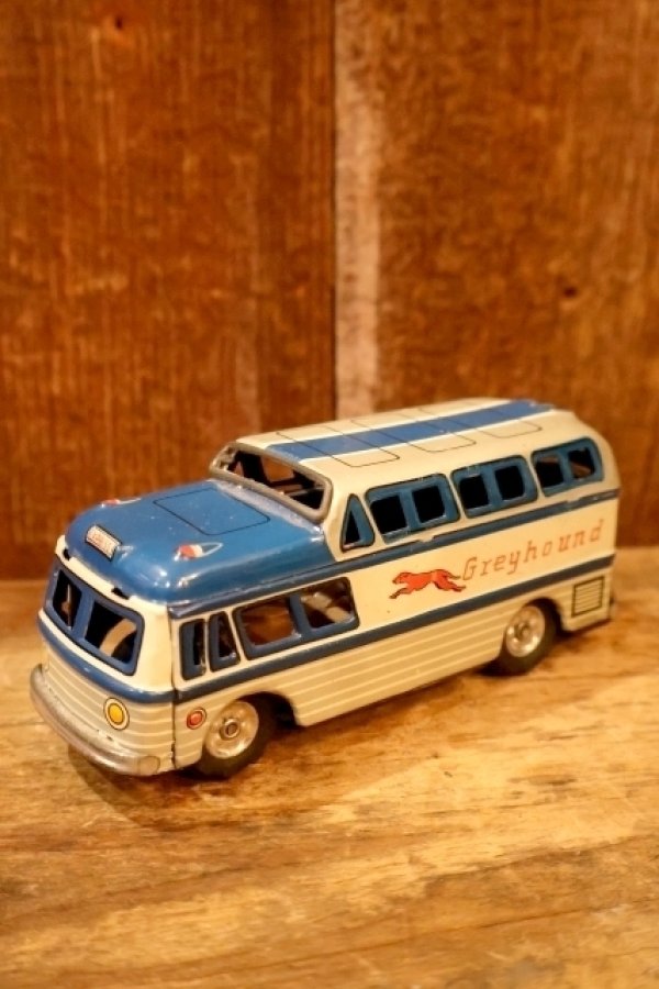 画像1: dp-260325-22 1950's-1960's Greyhound Bus Tin Toy