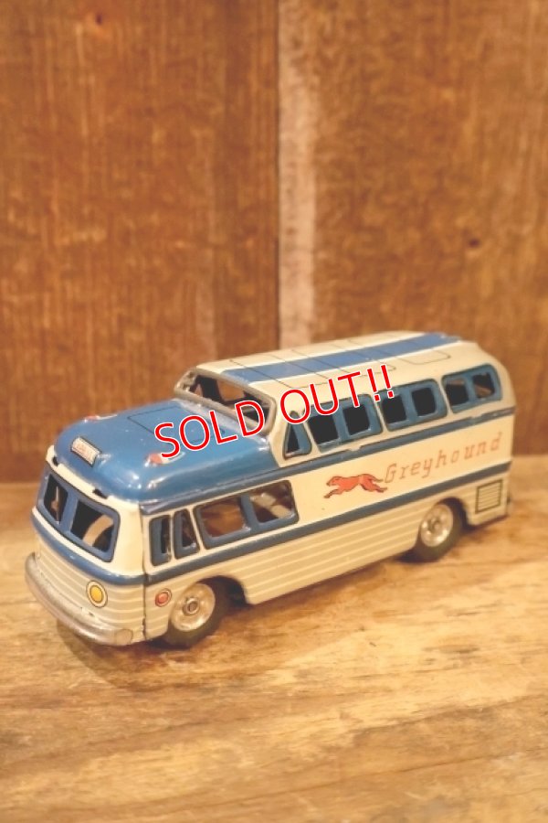 画像1: dp-260325-22 1950's-1960's Greyhound Bus Tin Toy