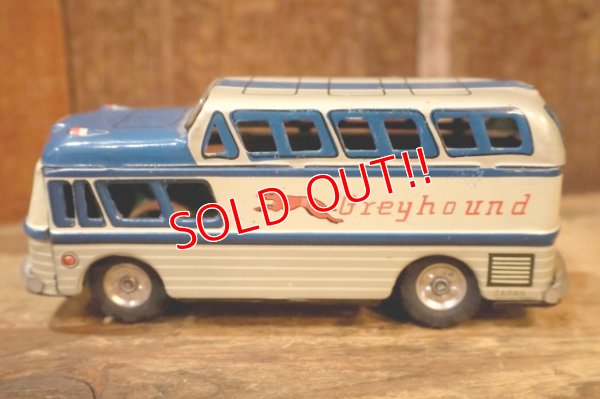 画像3: dp-260325-22 1950's-1960's Greyhound Bus Tin Toy