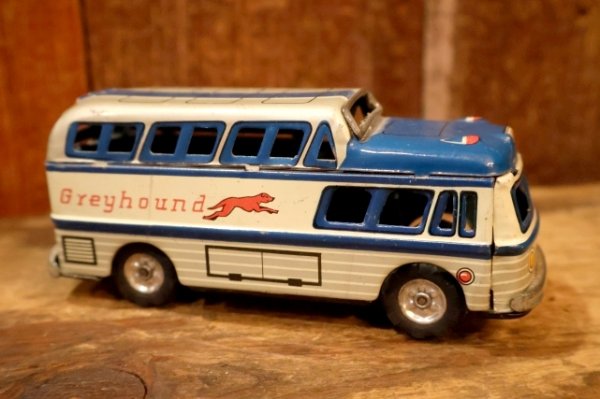 画像4: dp-260325-22 1950's-1960's Greyhound Bus Tin Toy