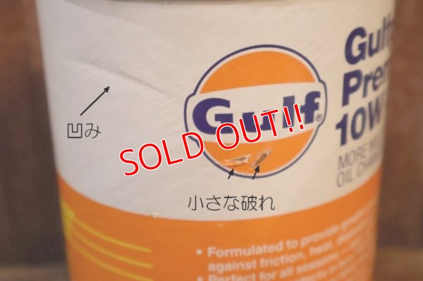 画像4: dp-230901-120 Gulf / Gulfpride Premium 10W 40 ONE U.S. QUART OIL CAN
