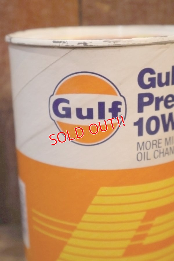 画像2: dp-230901-120 Gulf / Gulfpride Premium 10W 40 ONE U.S. QUART OIL CAN