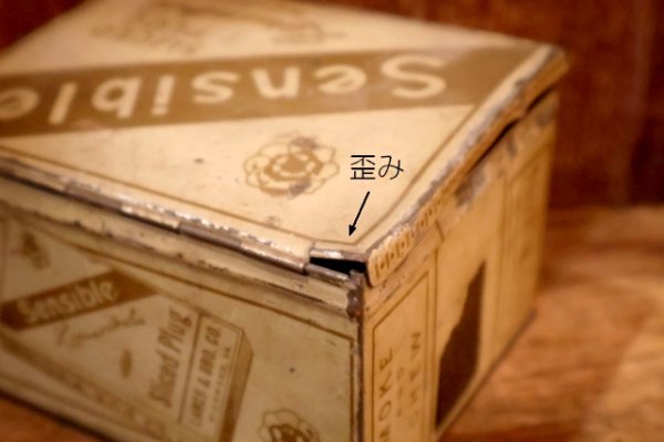 画像8: dp-260501-30 LARUS & BRO. CO. 1940's Sensible Sliced Plug TIN CAN