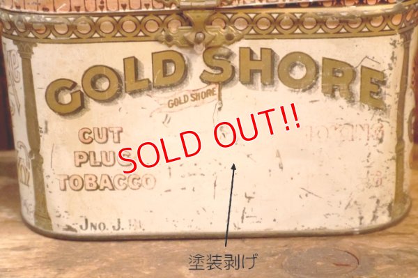 画像3: dp-260501-03 JNO. J. BARGLEY CO. Early 1900's GOLD SHORE CUT PLUG TOBACCO CAN