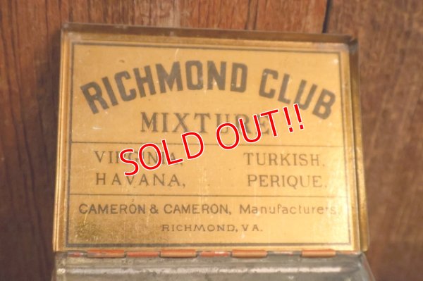 画像9: dp-260501-08 CAMERON & CAMERON 1910's-1920's Richmond CLUB MIXTURE TOBACCO CAN