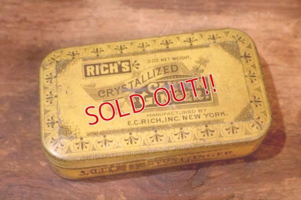画像1: dp-260501-11 E.C. RICH, INC. 〜1920's RICH'S CANTON GINGER TIN CAN
