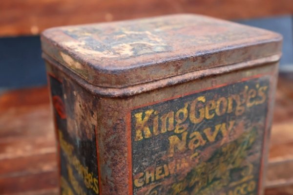 画像7: dp-260501-04 ROCK CITY TOBACCO 1940's King George's Navy CHEWING TOBACCO CAN